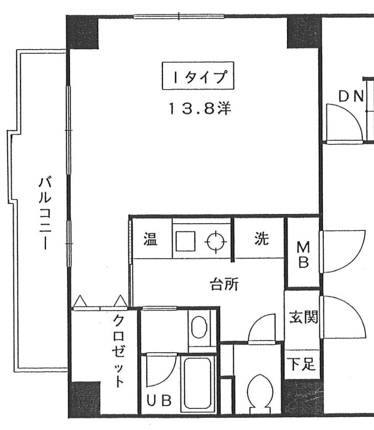 広島市中区富士見町のマンションの間取り