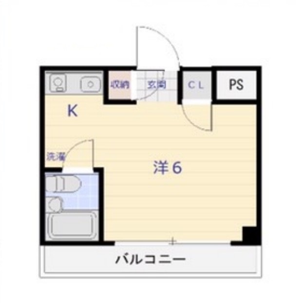 東京都新宿区新宿６（マンション）の賃貸物件の間取り