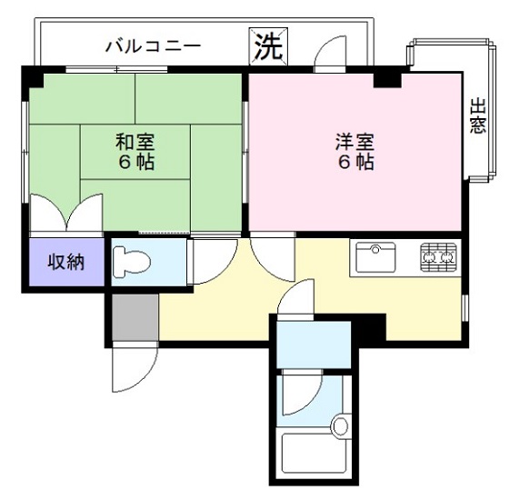 コーポ錦の間取り