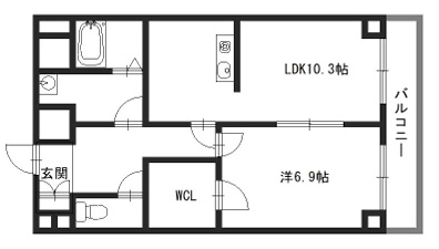 姫路市南町のマンションの間取り