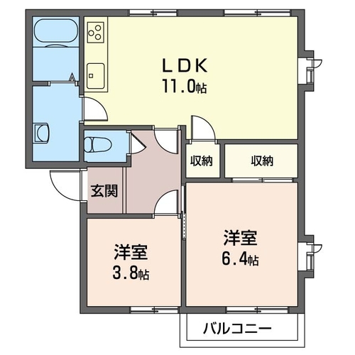 ビレッジWESTの間取り