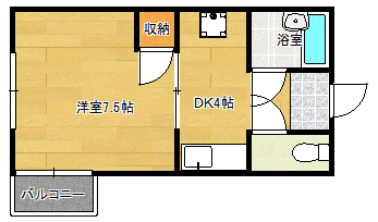 広島市南区宇品西のマンションの間取り