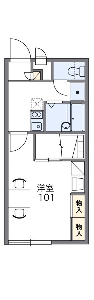 本庄市児玉町吉田林のアパートの間取り