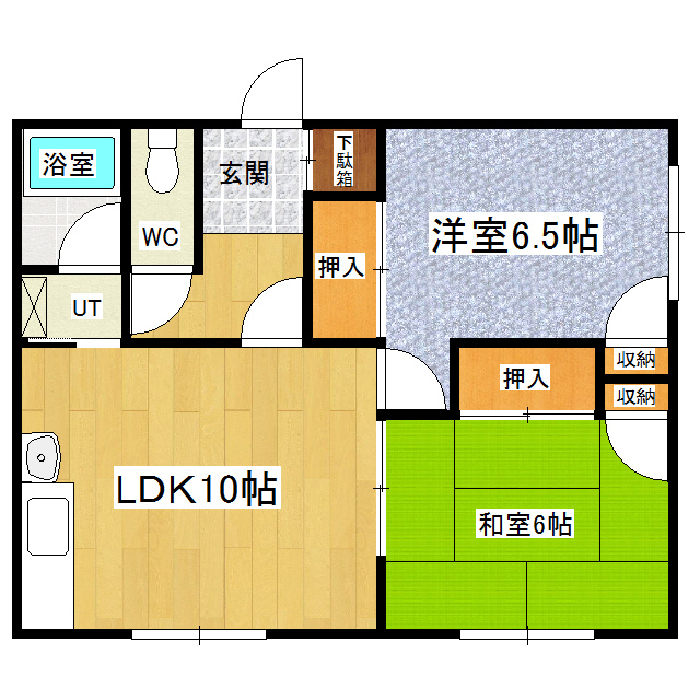 羽生ハイツの間取り