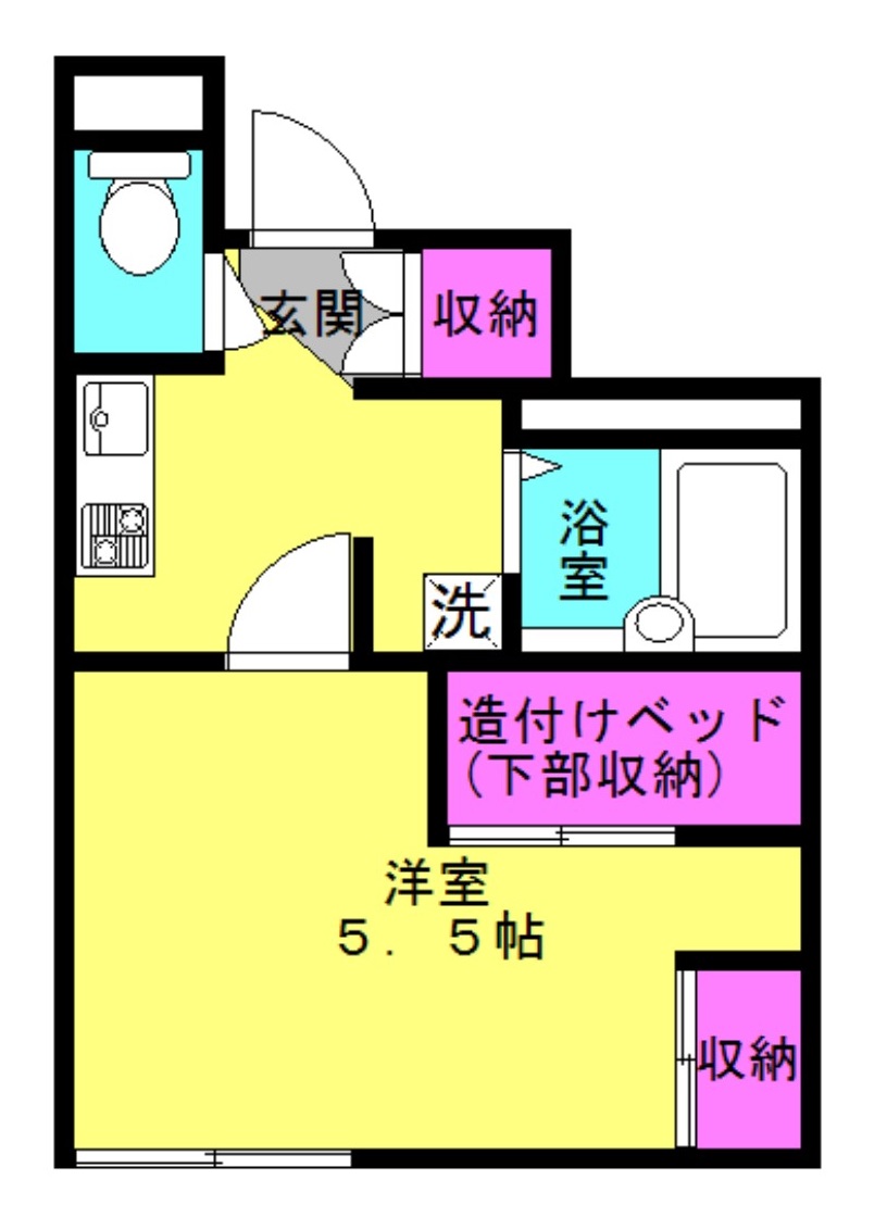 シンシア米田の間取り