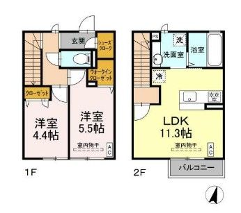 エルデガーデンI号館の間取り