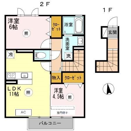 ノールランタン　Ａ棟の間取り