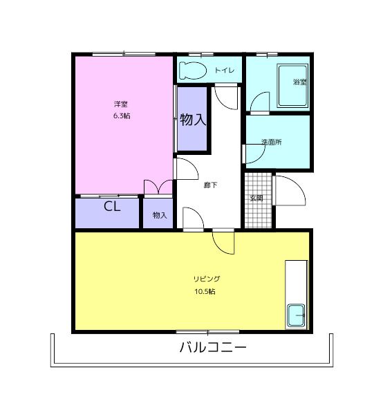 有田郡湯浅町大字湯浅のマンションの間取り