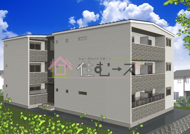 【四條畷市中野本町のアパートの建物外観】