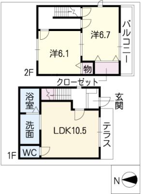 メゾン・フレイスＣ棟の間取り