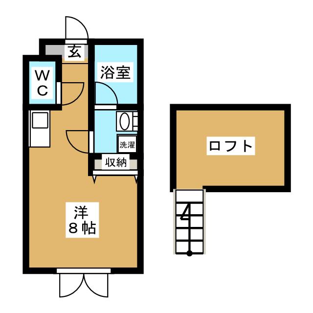 シェルガーデンＭＡＫＯの間取り