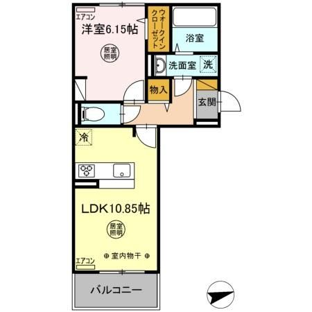 木更津市本郷のアパートの間取り