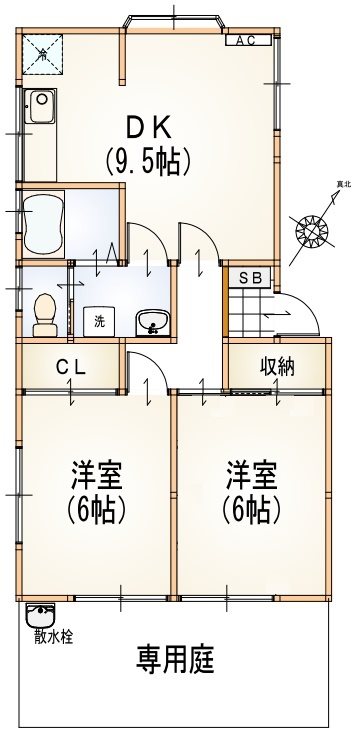 サニーヒル真鶴２号館の間取り