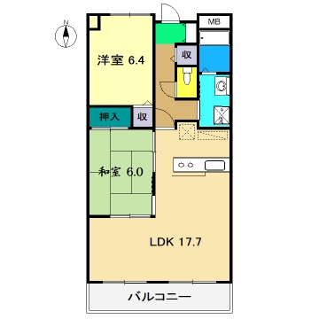 リヴィエール大高の間取り