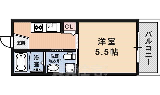 七条西大路メゾンの間取り