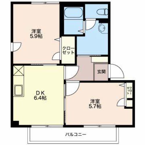 サンシャイン杉山Ｄの間取り