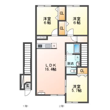 Ｍハイツ高砂２３の間取り