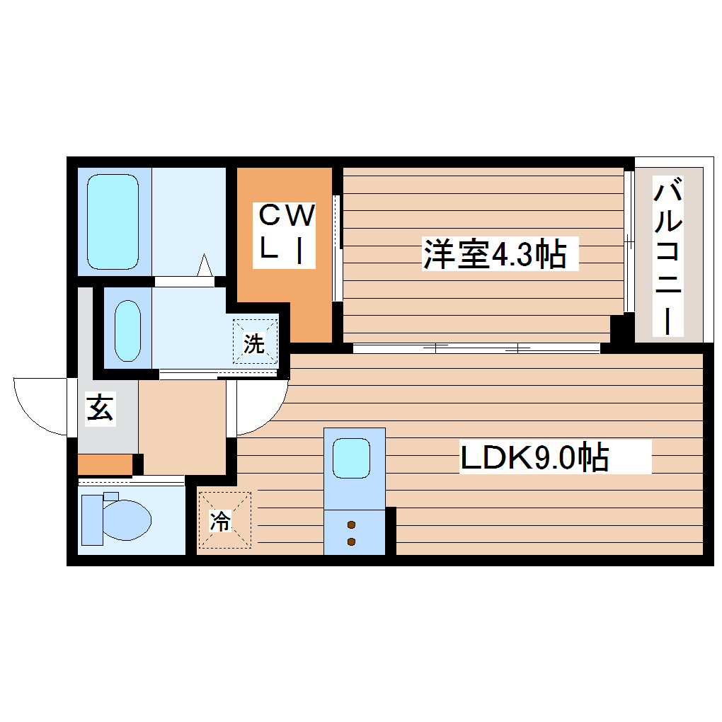 Baan大河原の間取り