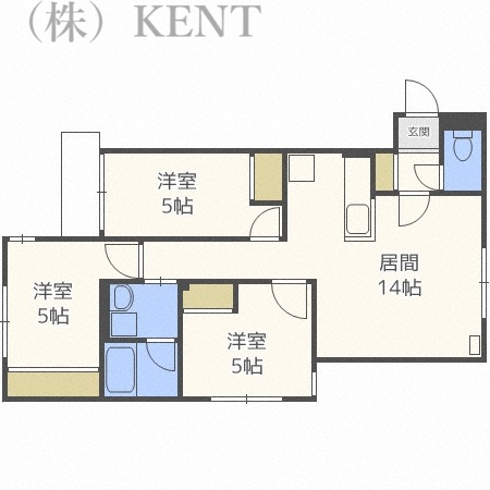 【メニーズコート発寒中央の間取り】