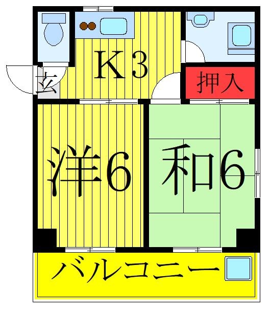 ハセガワハイムの間取り