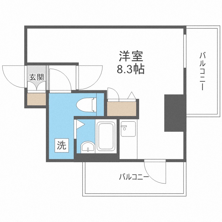 アストリア北大前の間取り