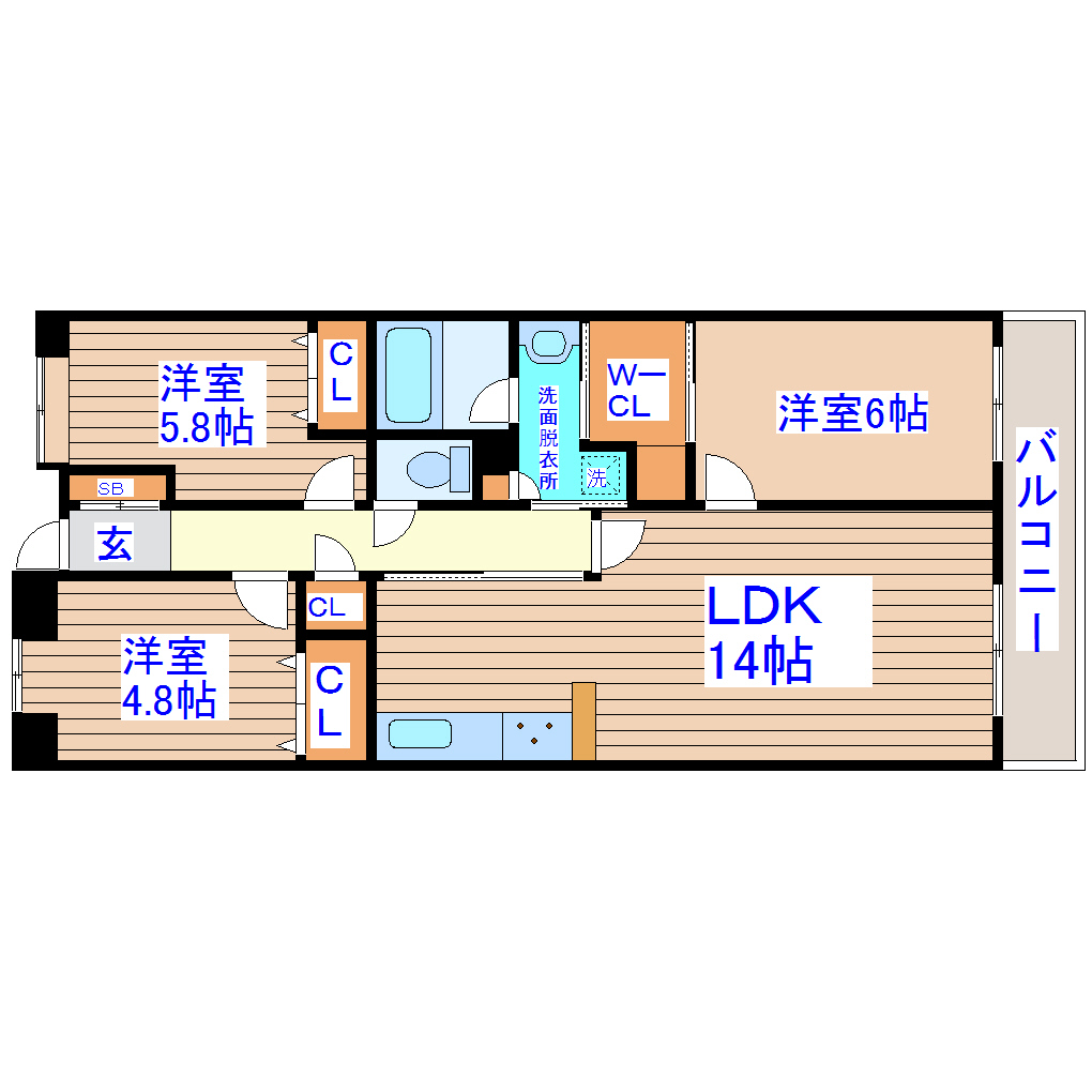 エス・ミューラーの間取り