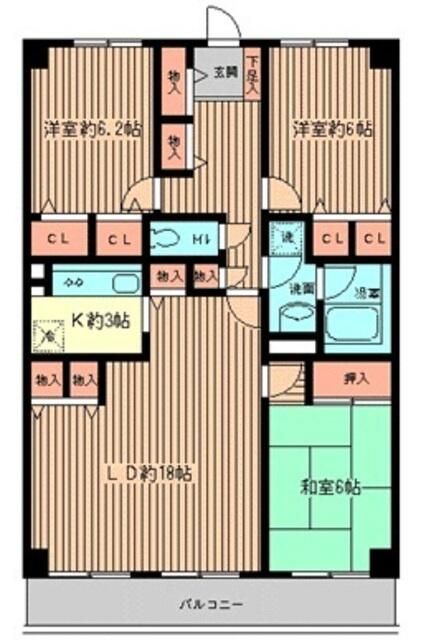 プリヴェ南万騎が原の間取り