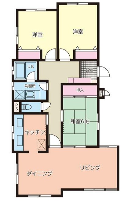 世田谷区羽根木のマンションの間取り