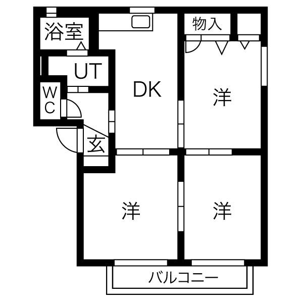 アーバン21　A棟の間取り