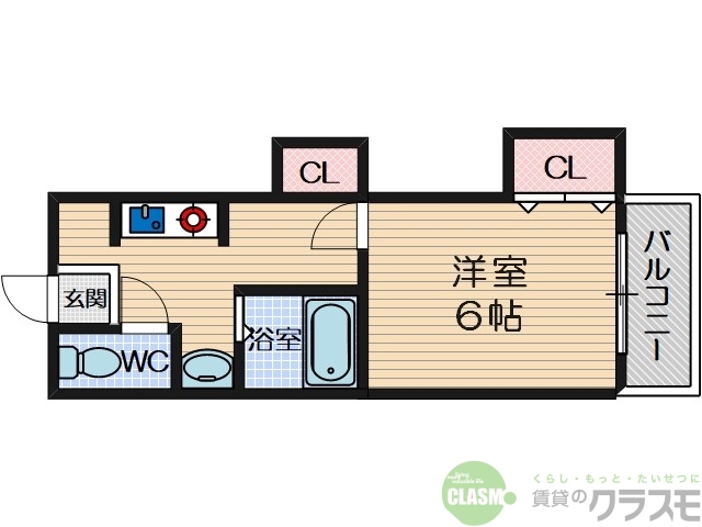 茨木市主原町のマンションの間取り