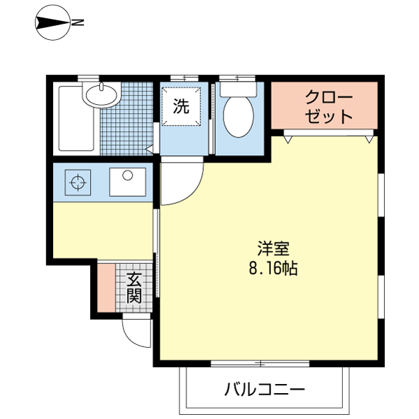 コーポミルクールの間取り