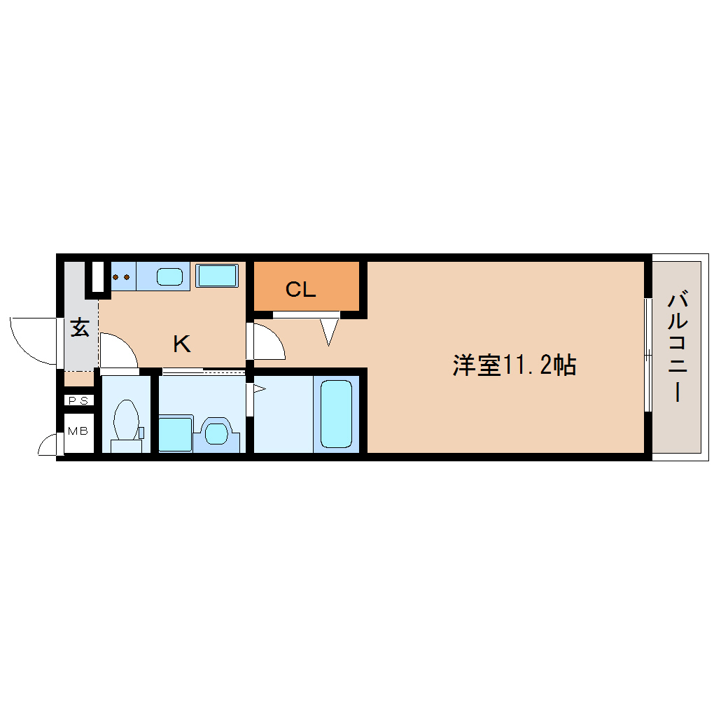 生駒市俵口町のマンションの間取り