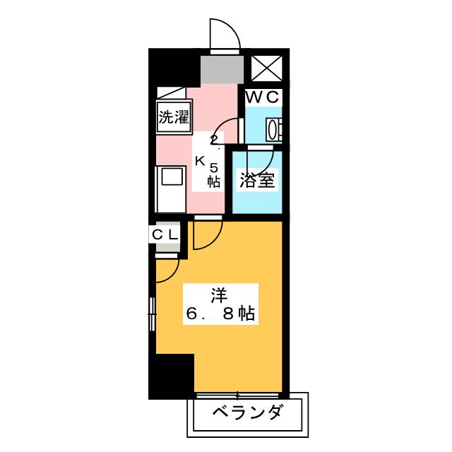 エルザビル名古屋駅前の間取り