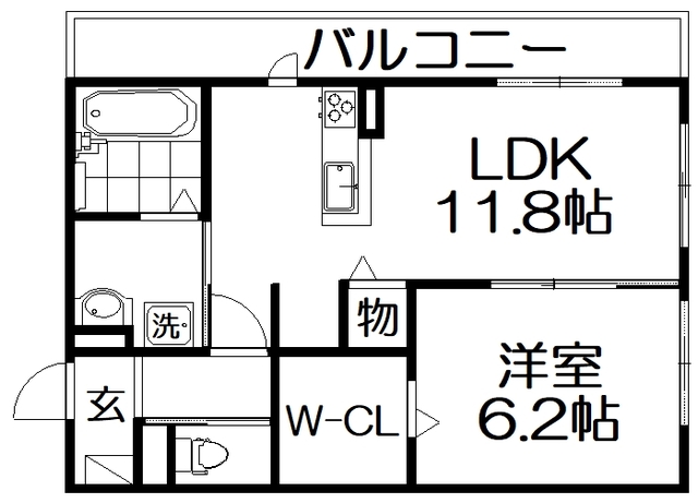 元町カデンツァIの間取り