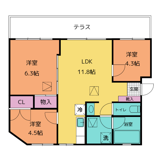 柄本マンションの間取り