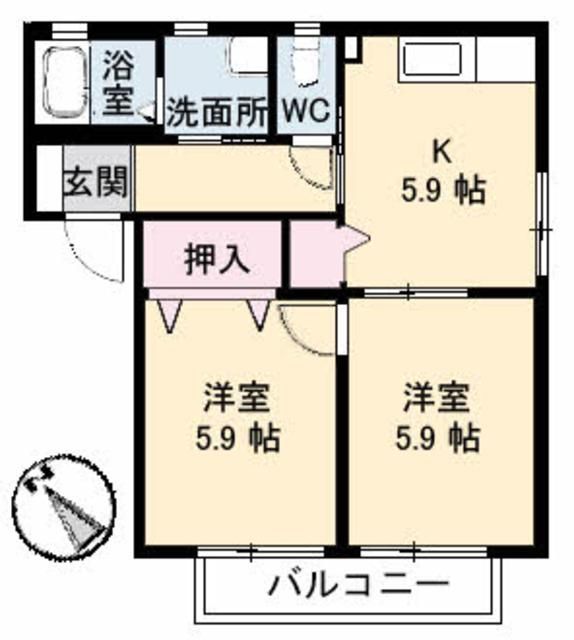 フローリットテラスの間取り