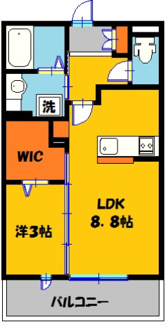 アンジュール　Cの間取り