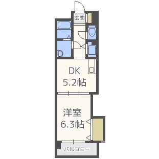 【福岡市早良区賀茂のマンションの間取り】