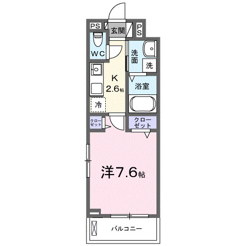 小田原市中町のアパートの間取り