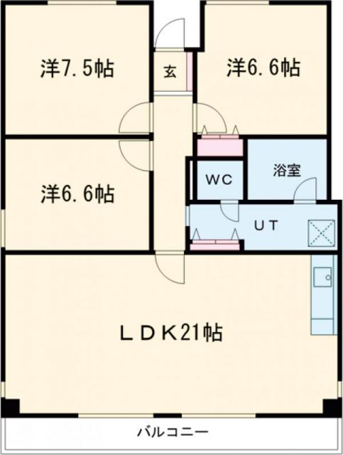 メイプルコート諏訪ノ森の間取り