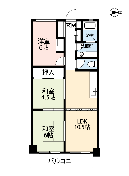 知立市南陽のマンションの間取り