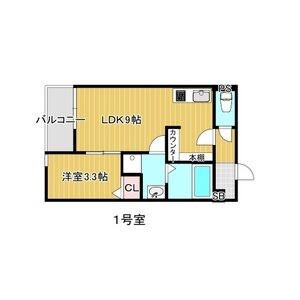 名古屋市北区水切町のアパートの間取り