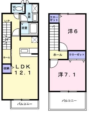 メゾンフィオーレの間取り