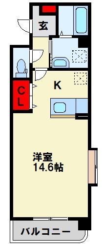 北九州市若松区塩屋のマンションの間取り