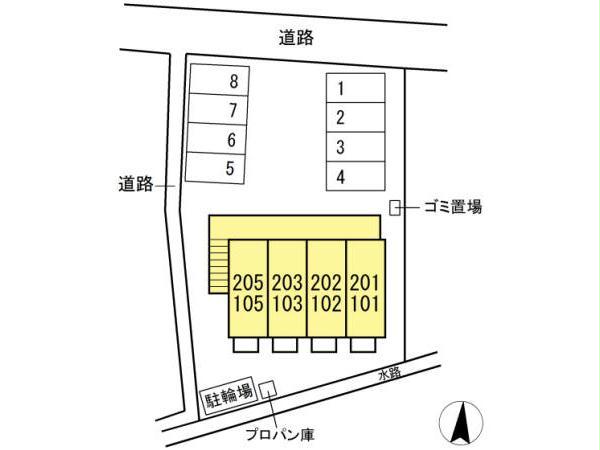 【福山市神辺町のアパートのその他】