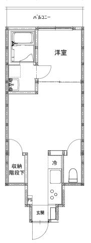 広島市佐伯区吉見園のアパートの間取り