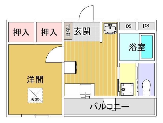 鎌ケ谷市東中沢のマンションの間取り