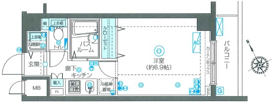 小金井市貫井北町のマンションの間取り