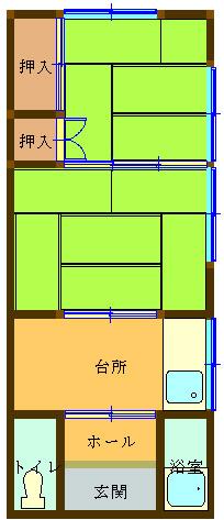 マンション友愛の間取り