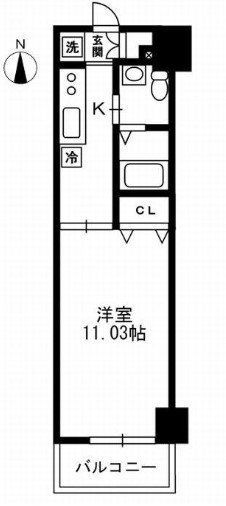 台東区台東のマンションの間取り